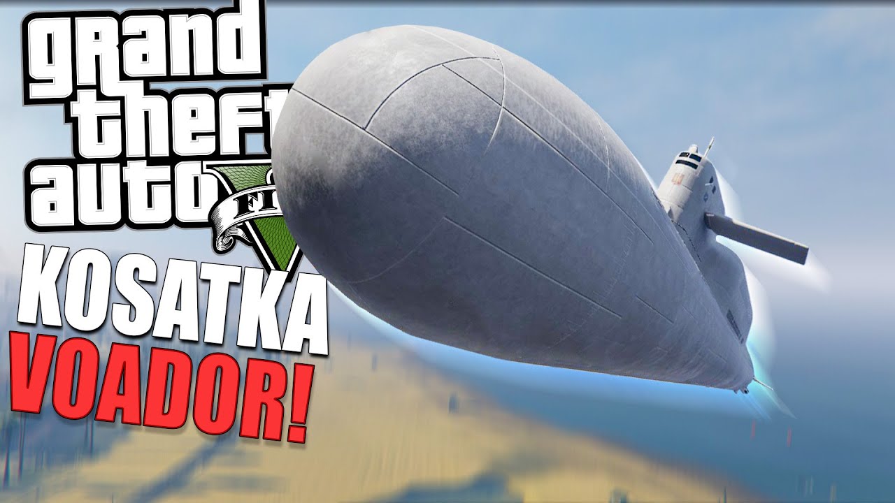 Submarino Voador no Gta 5 Online Expandido e Aprimorado Momentos Engraçados