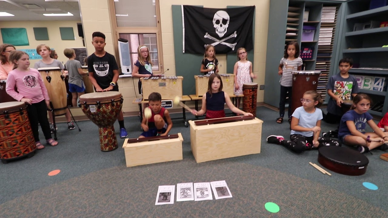 Ostinato Plunder (Using Orff to teach composition, improvisation, ostinato, form and compound meter)