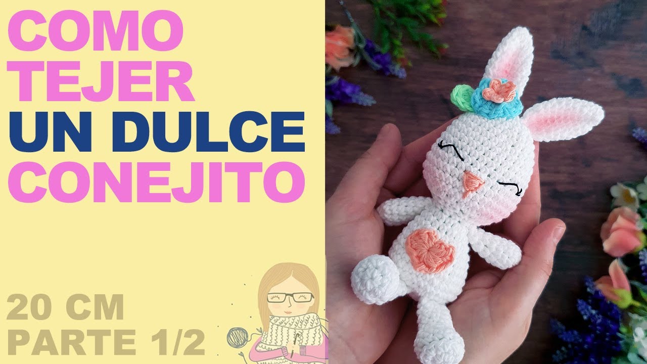 Como tejer un hermoso conejito pequeño - Amigurumi - ganchillo - paso a paso en español ENG SUBS 1/2