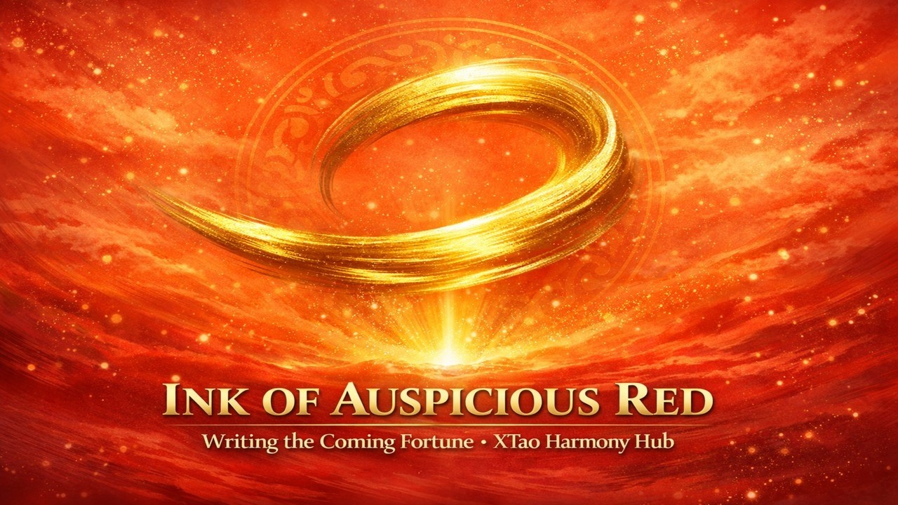 Ink of Auspicious Red · Writing the Coming Fortune《朱笔迎春 · 福字初成》  春启万象
