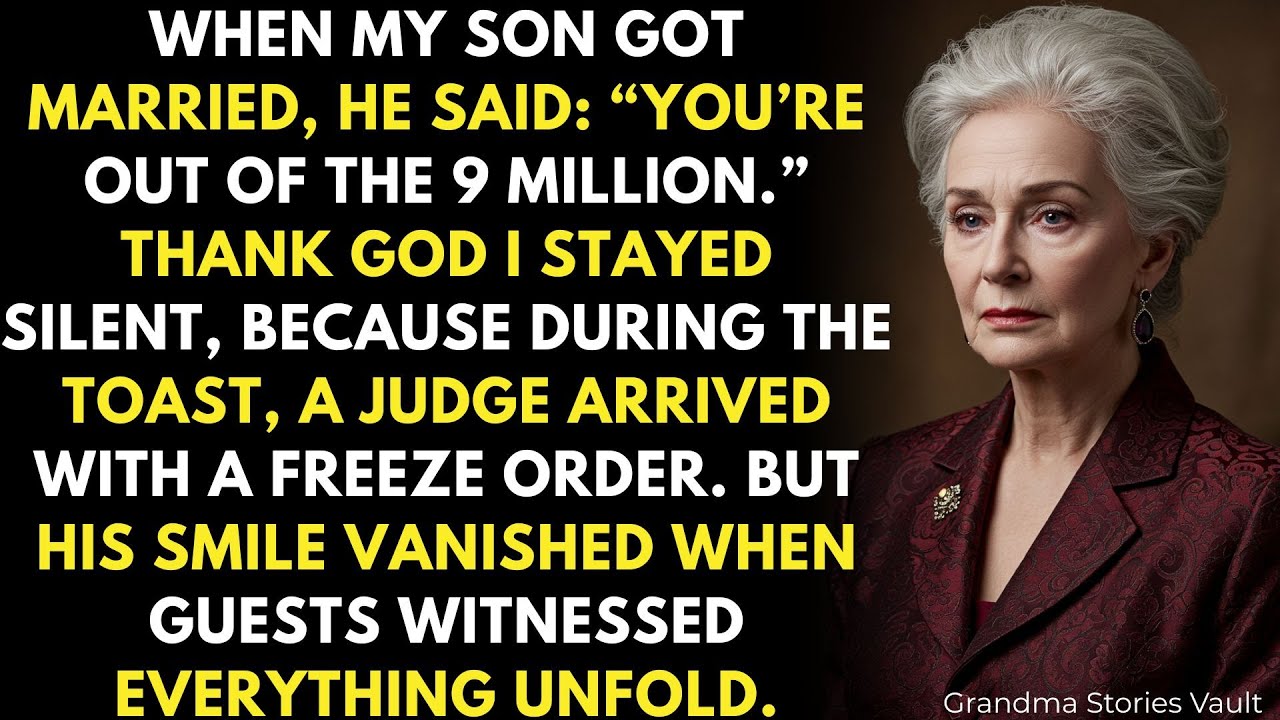 My Son Said “You’re Out Of The $9M.” At His Wedding, The Judge Froze Everything In Front Of Guests…