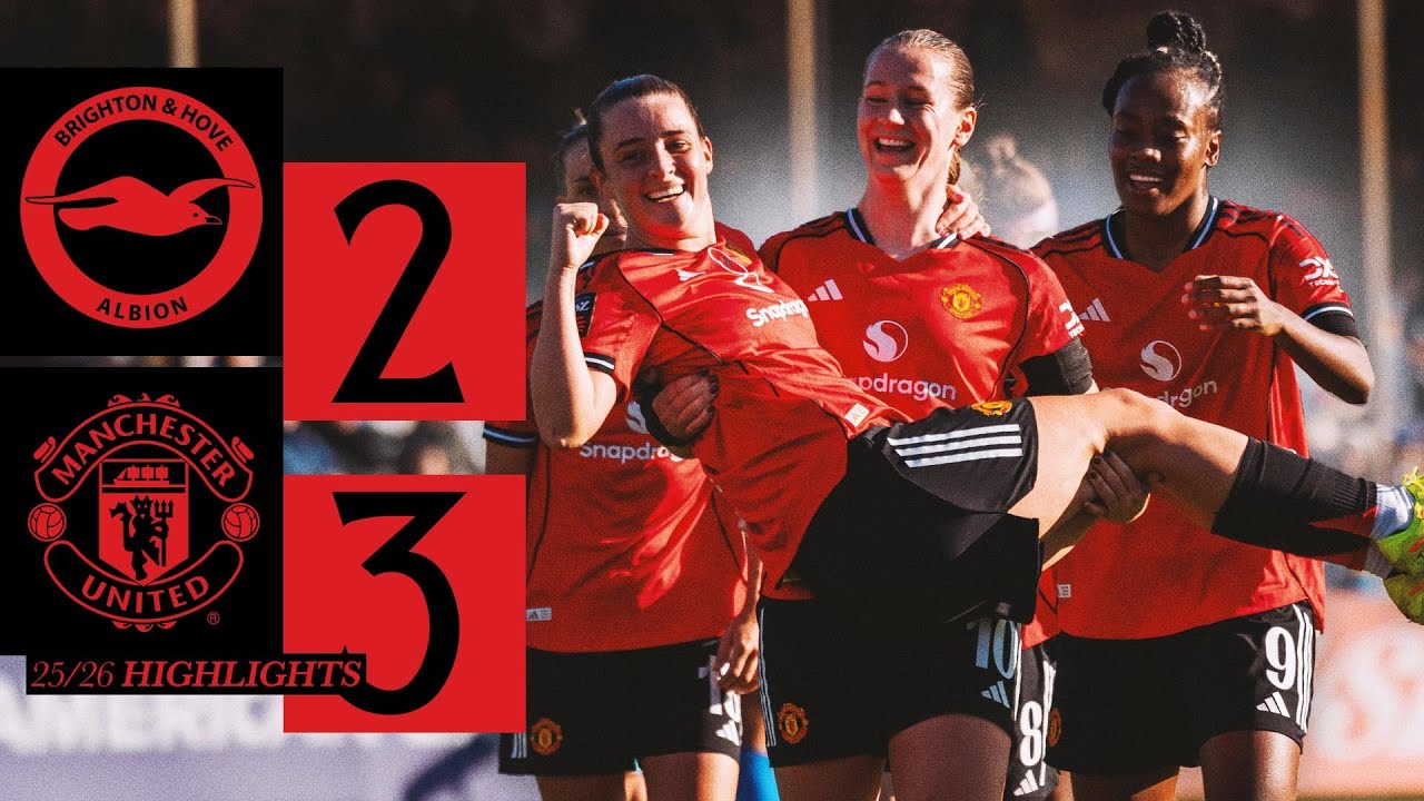 Another Win In The WSL! 👊 | Brighton v Man Utd | Highlights