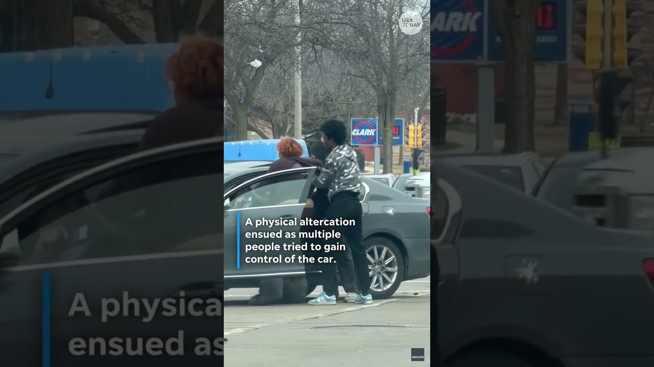 Chaotic scene of alleged car theft spins out of control. See why.