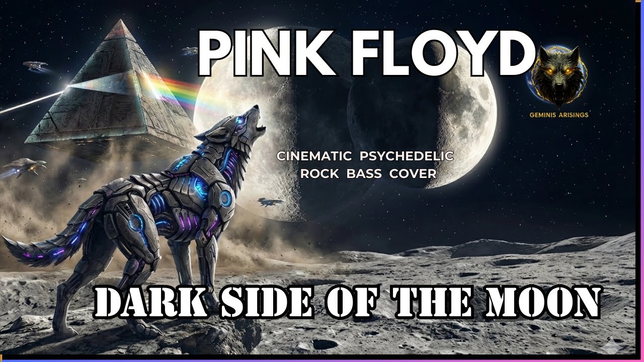 🐺 Dark Side Of The Moon – PINK FLOYD | Psychedelic Rock Bass Cover | Geminis Arisings 🐺