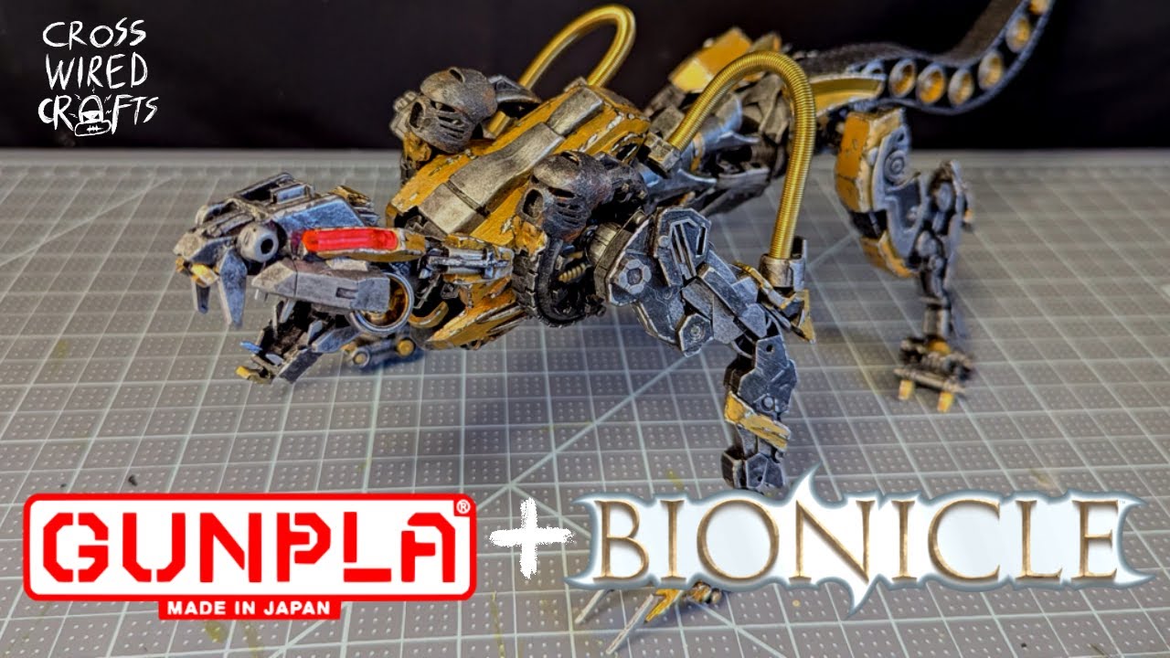 i made bionicle out of gunpla because legos are expensive - Muaka Kitbash