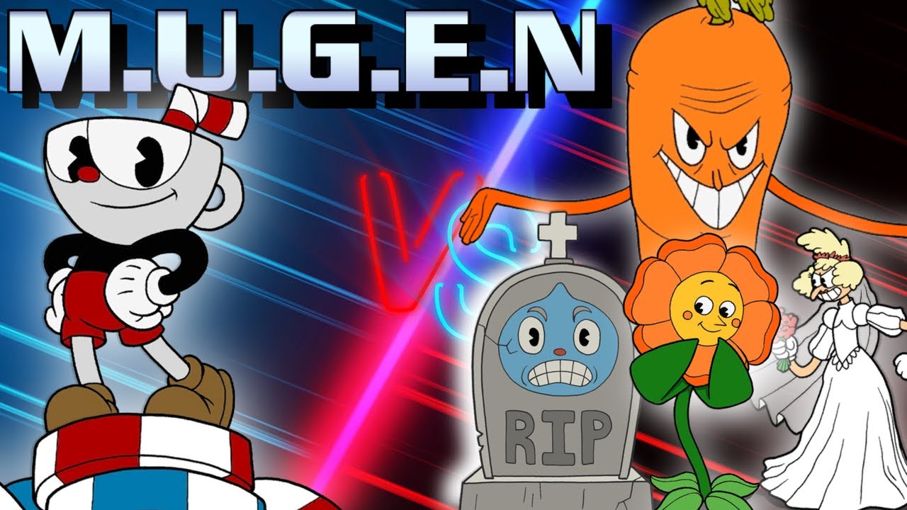 Cuphead vs The Root Pack & Goopy LeGrande & Sally StagePlay & Cagney Carnation (Turns) -Mugen Battle