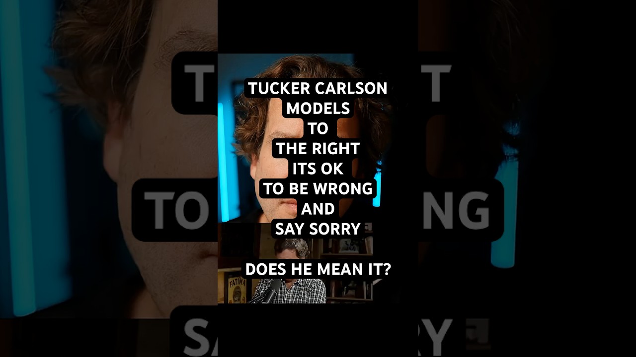 How Tucker Carlson is Teaching MAGA How To Say Sorry #psychology #politics #trump