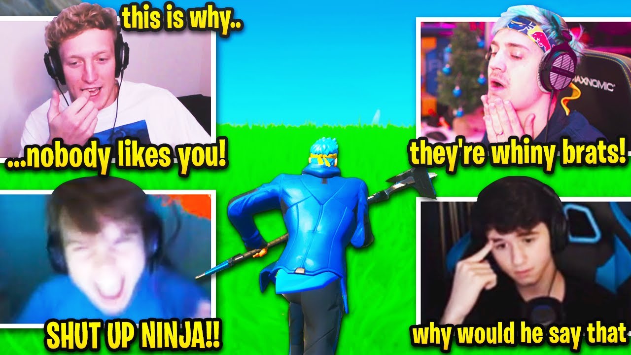 NINJA *ROASTS* TFUE, BUGHA & MONGRAAL then THIS HAPPENS! (Fortnite)