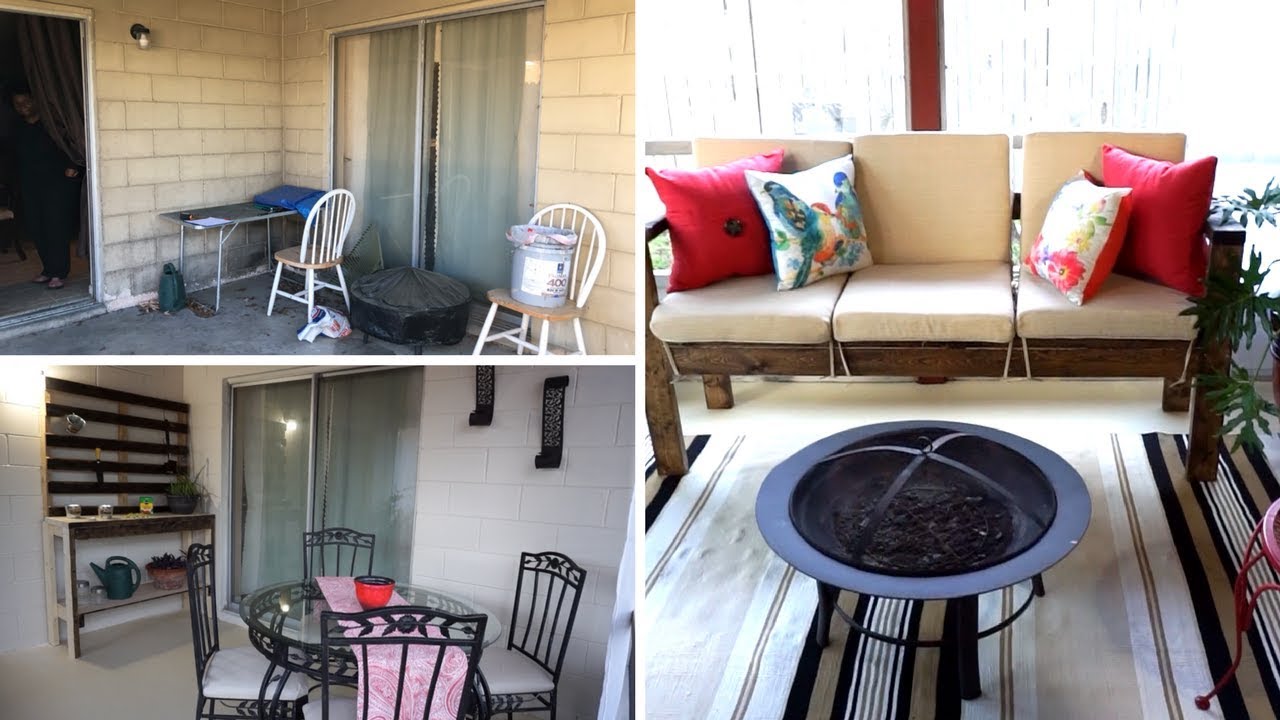 Patio Makeover On A Budget | DIY Patio Furniture | Interior Design Before and After