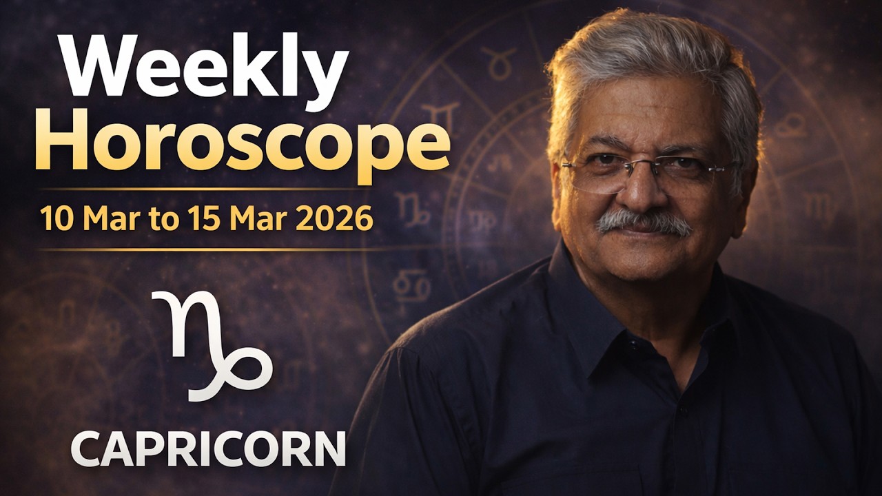 Capricorn Weekly Horoscope  | 10 March  to 15 March  2026 |  Syed M Ajmal Rahim
