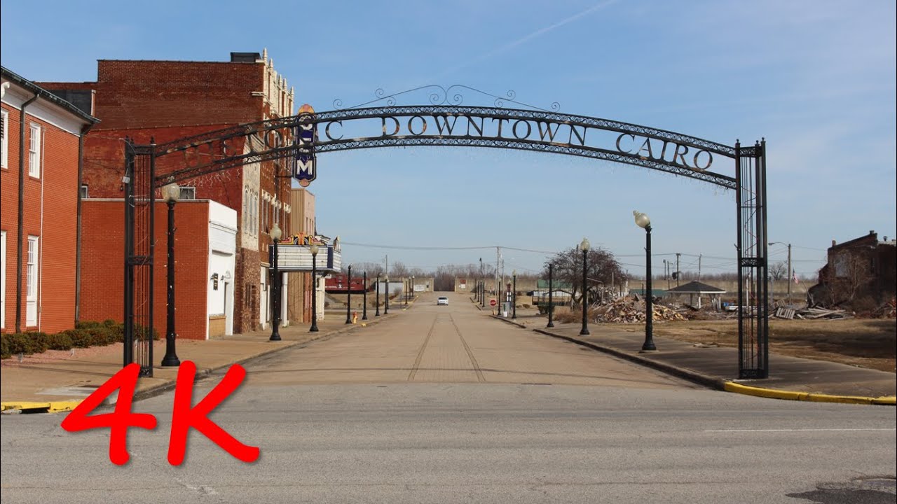 ⁴ᴷ Cairo, IL Downtown Driving Tour [4K VIDEO]
