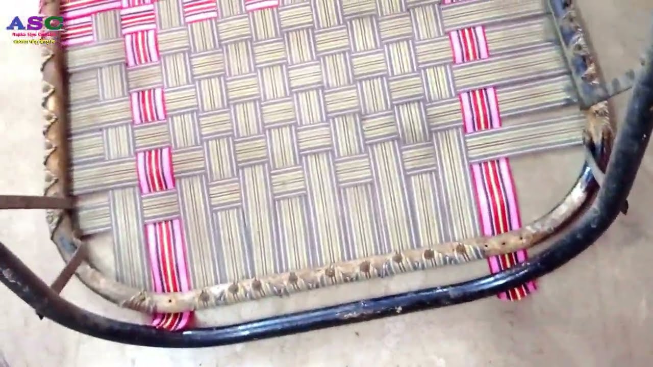 Rope Folding Bed Repair | Cot Knitting | How to make cot rope Knitting | Cot |