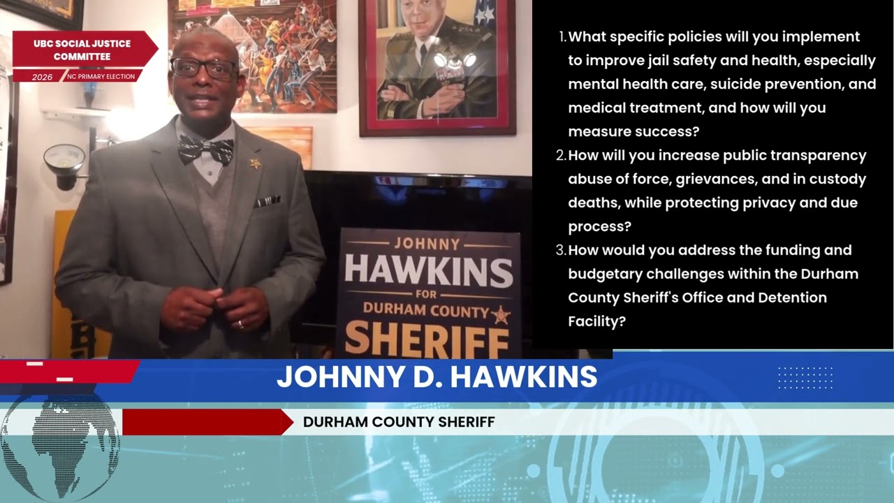 Durham County Sheriff - Johnny D  Hawkins