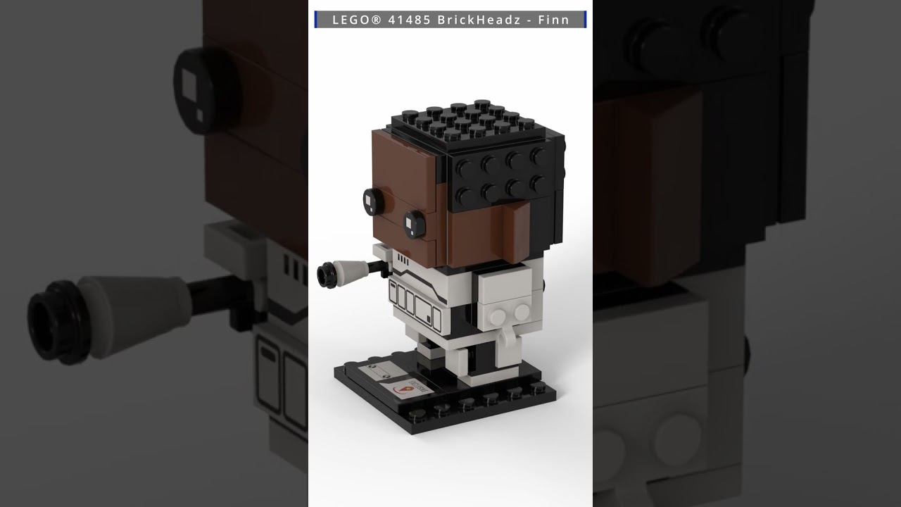 LEGO 41485 BrickHeadz - Finn #brickanimations #lego #starwars #shorts  #satisfyingvideo #creative