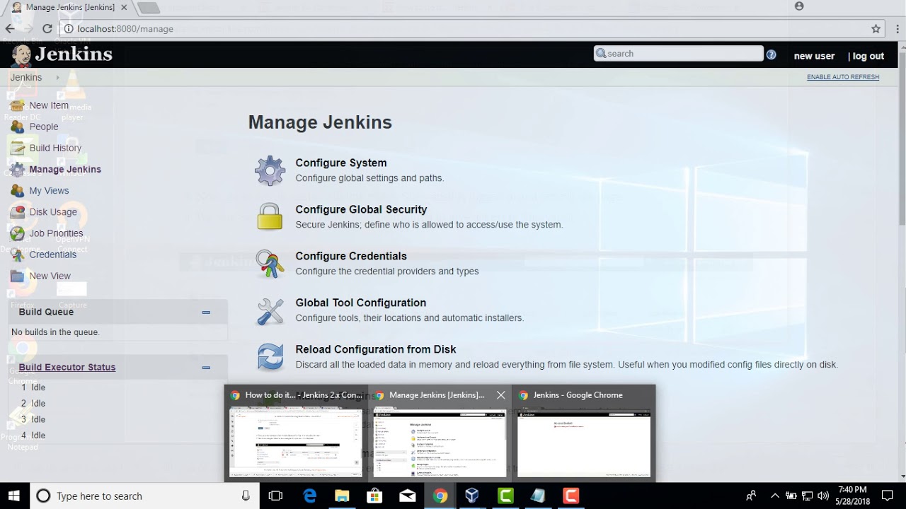 Project based matrix authorization strategy in Jenkins
