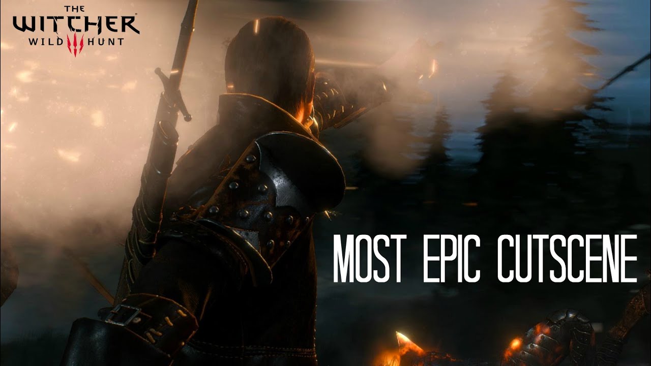 The Witcher 3 Wild Hunt - Most Epic Cutscene (Witchers VS Wild Hunt)