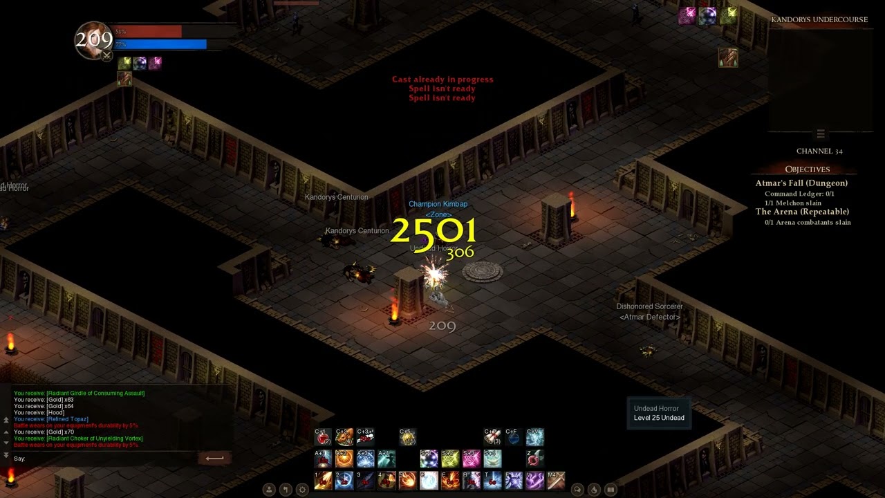Dreadmyst FULL RUN Kandorys Undercourse Dungeon SOLO Mage 6432 CR