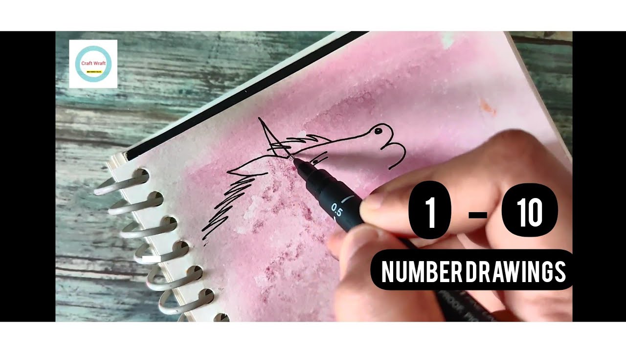 Number drawings ,0 to 10 Draw numbers with me ll easy Hands