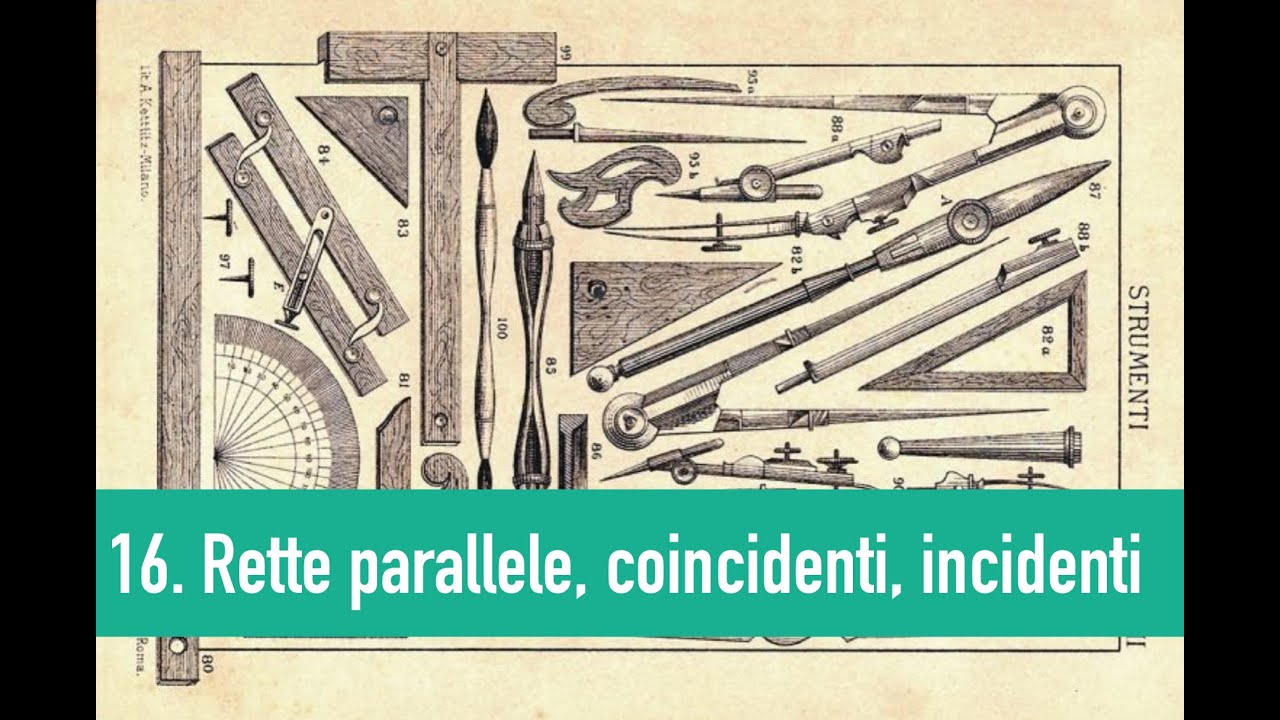 16. Rette parallele, coincidenti, incidenti