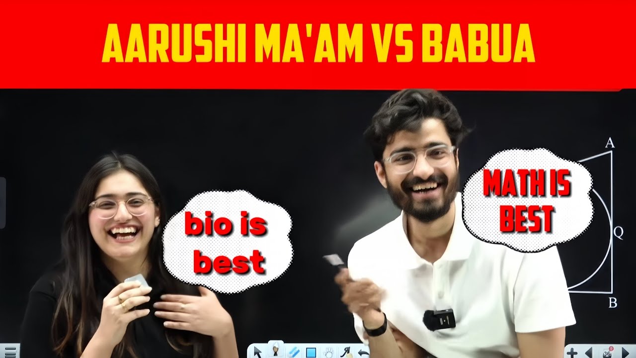 Math Vs Bio 😈💀 || Ft. Aarushi Mam And Ritik Sir