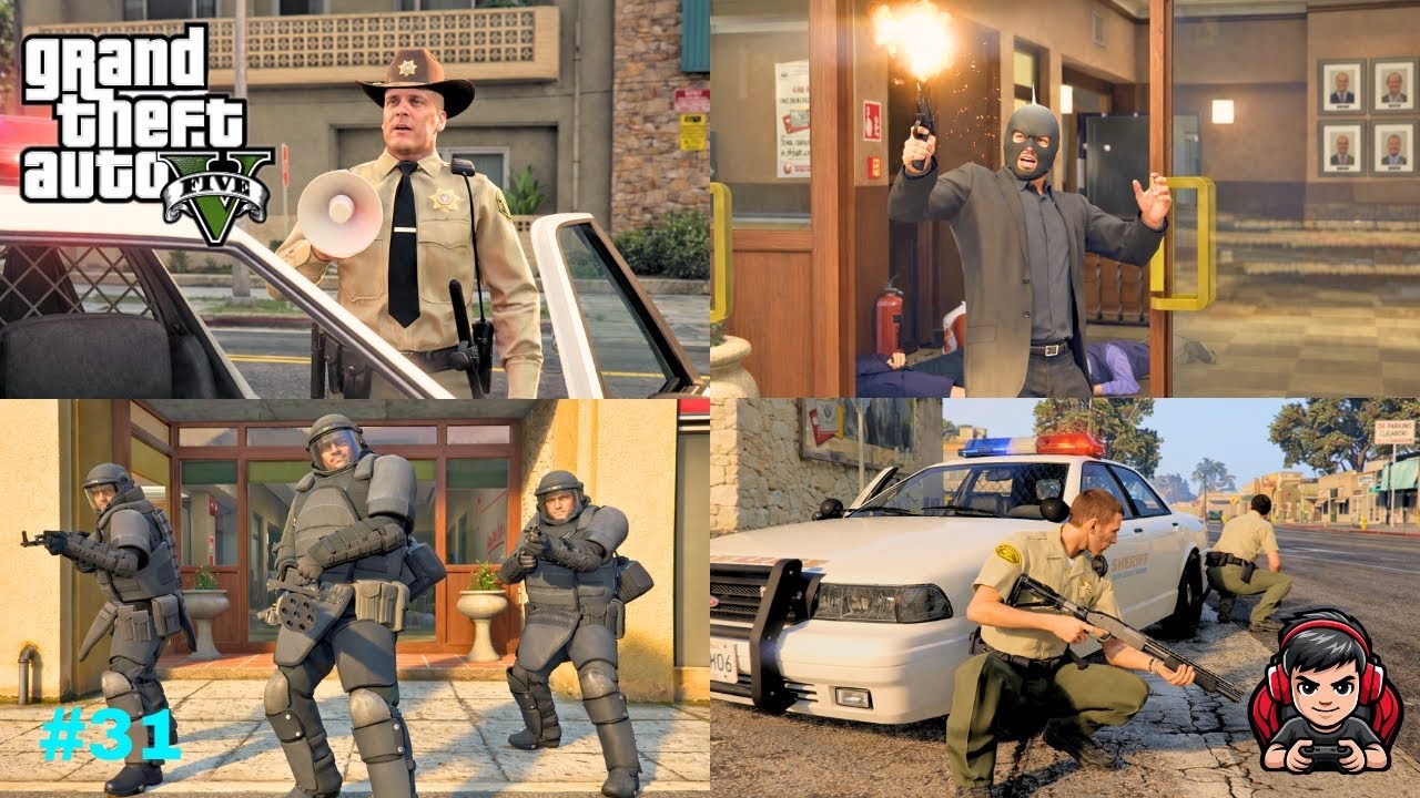 THE BIGGEST HEIST! GTA V ENHANCED GAMEPLAY #31