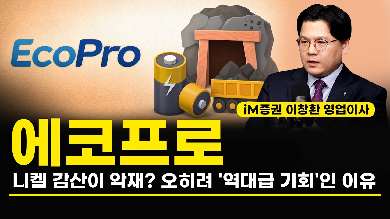 에코프로 2차전지 니켈 감산이 악재? 오히려 '역대급 기회'인 이유 (이창환 영업이사)