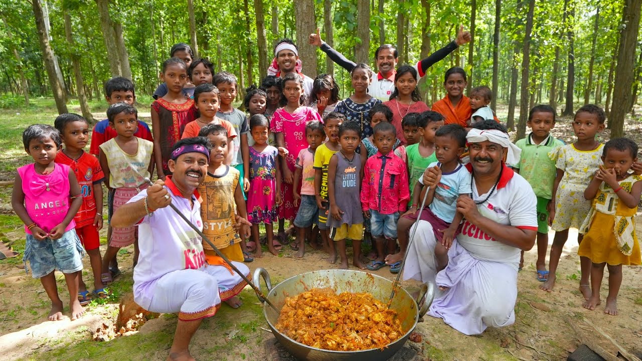 Chicken Curry & Daal cooking for village people | Special Chicken Curry | villfood Kitchen