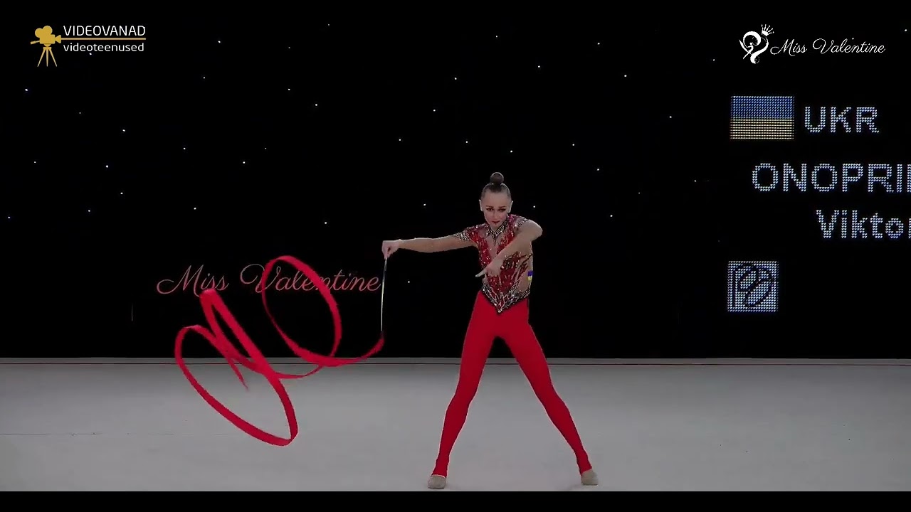 Viktoriia Onopriienko Ribbon Final 31,250 🥇 - Grand-Prix 