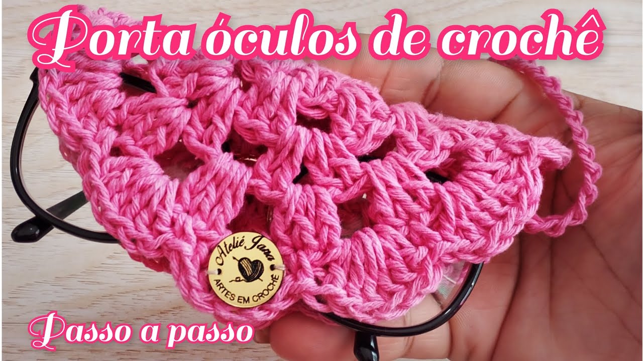 Porta óculos de crochê 🧶 🤑🤑Rápido, prático e vendável 