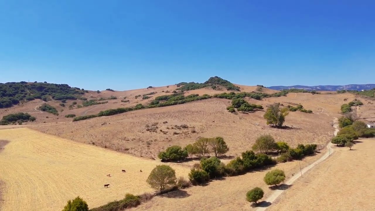 Motorcycle in Andalucia. Mash 500 along Rio Guadiaro