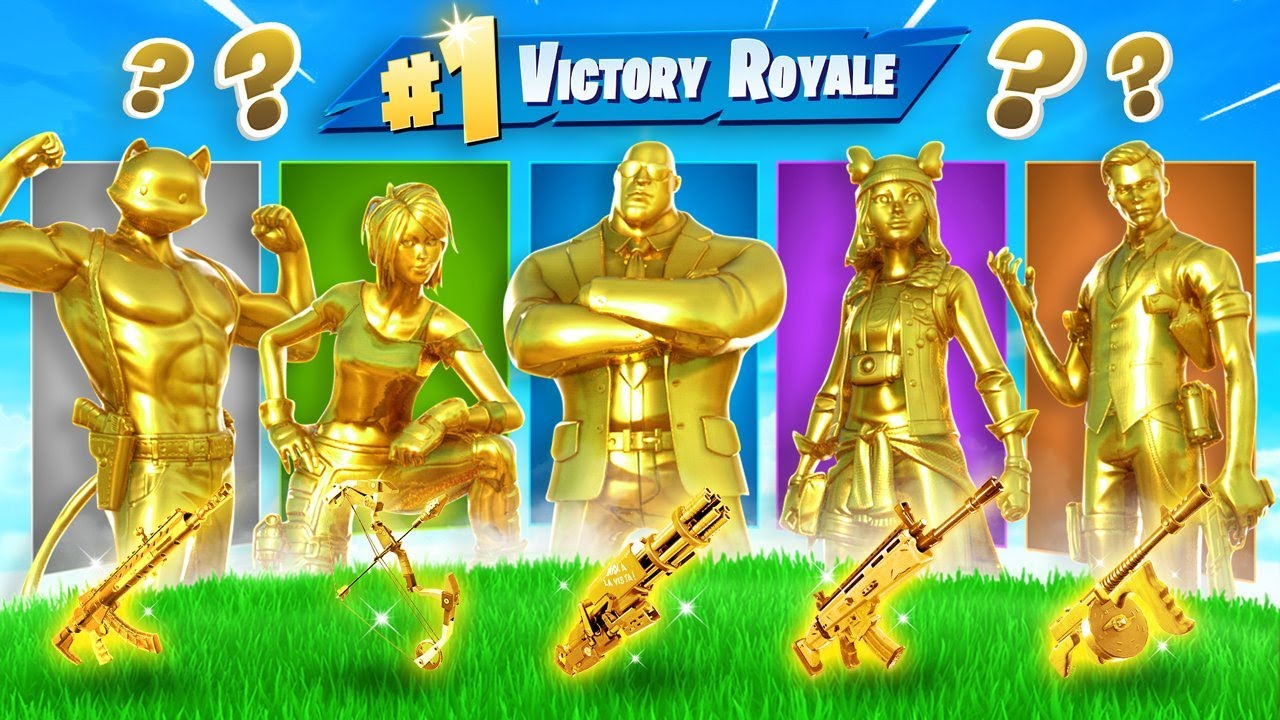 The *RANDOM* MYTHIC GOLD Boss Challenge in Fortnite!