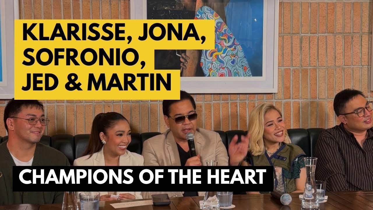 Klarisse, Jona, Sofronio Vasquez, Jed Madela and Martin Nievera for Champions of the Heart concert