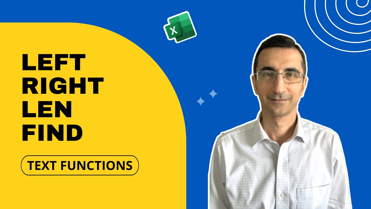 Excel Text Mastery: LEFT, RIGHT, LEN, and FIND Demystified!
