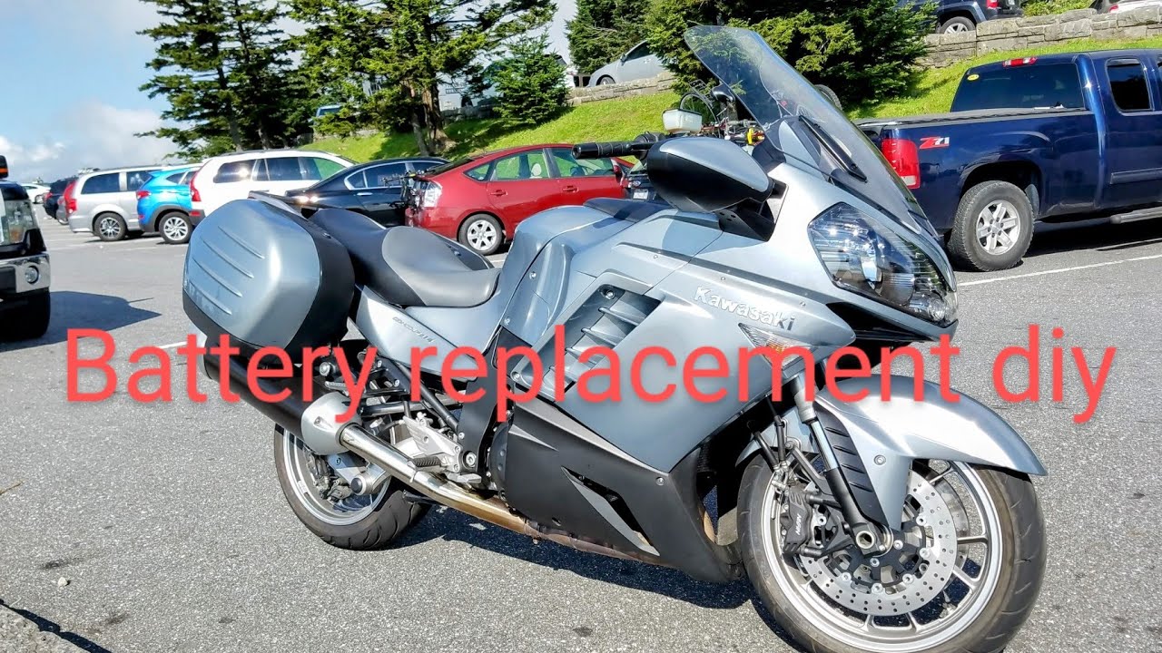 kawasaki concours 14 zg1400 1400gtr  battery replacement plus pointers