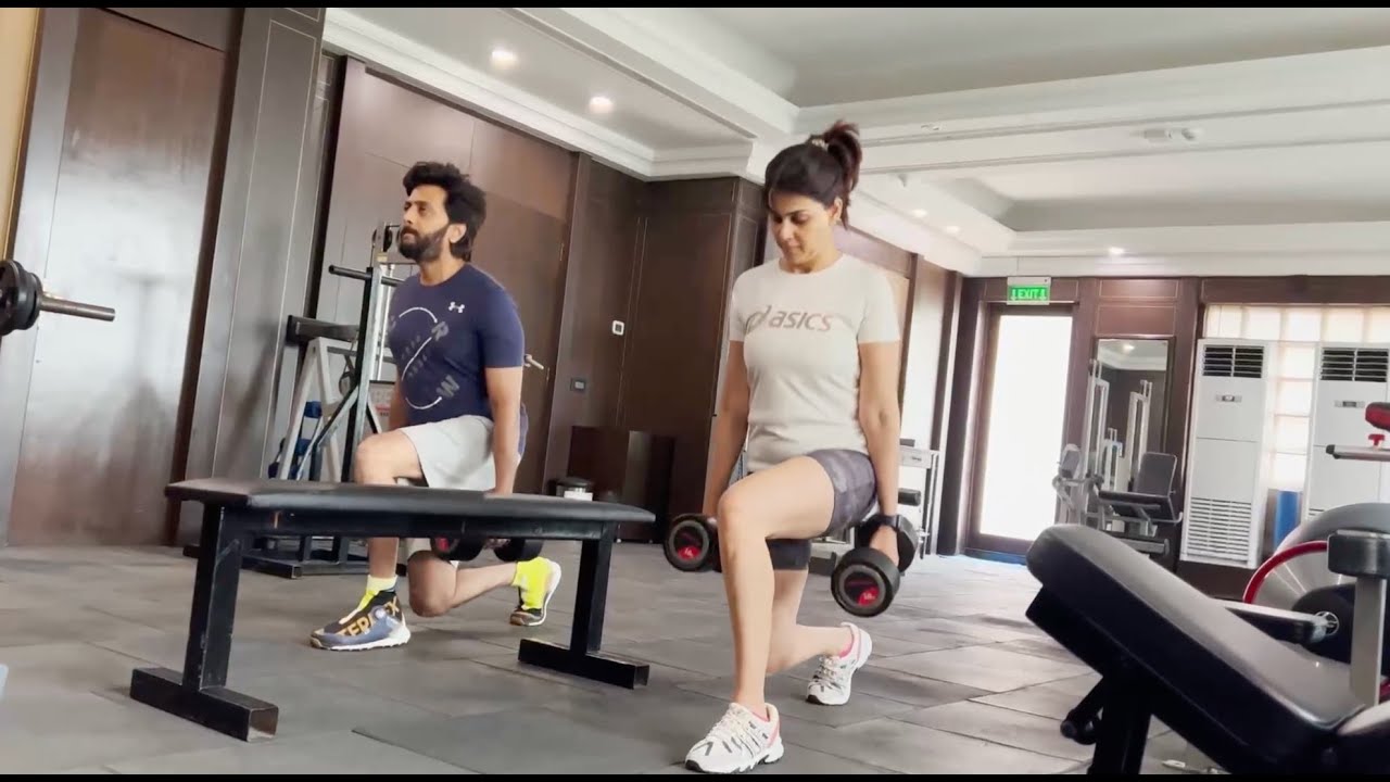 #GoGeneGo Fitness Vlog Week 5 - Couples that train together, remain together! | Genelia & Riteish