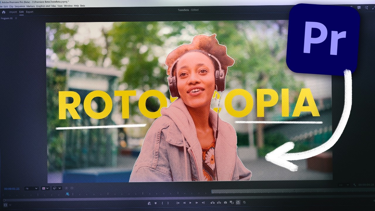 FINALMENTE! Recorte AUTOMÁTICO de OBJETOS no Adobe Premiere (Rotoscopia)