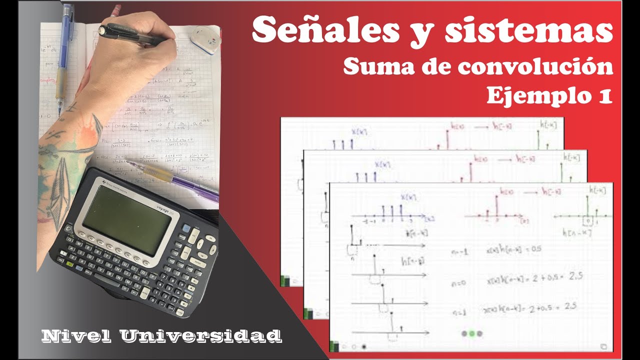Señales y Sistemas: Suma de convolución . Ejemplo 1