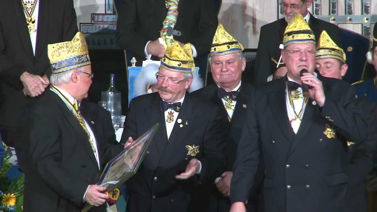 Eschweiler Scharwache 1882 e.V. - Ehrung 2013 Präsident Dr. Heinz Jansen