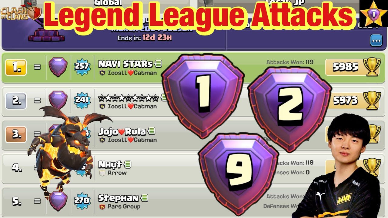 Legend League Attacks June Season Day8 Zap Lalo