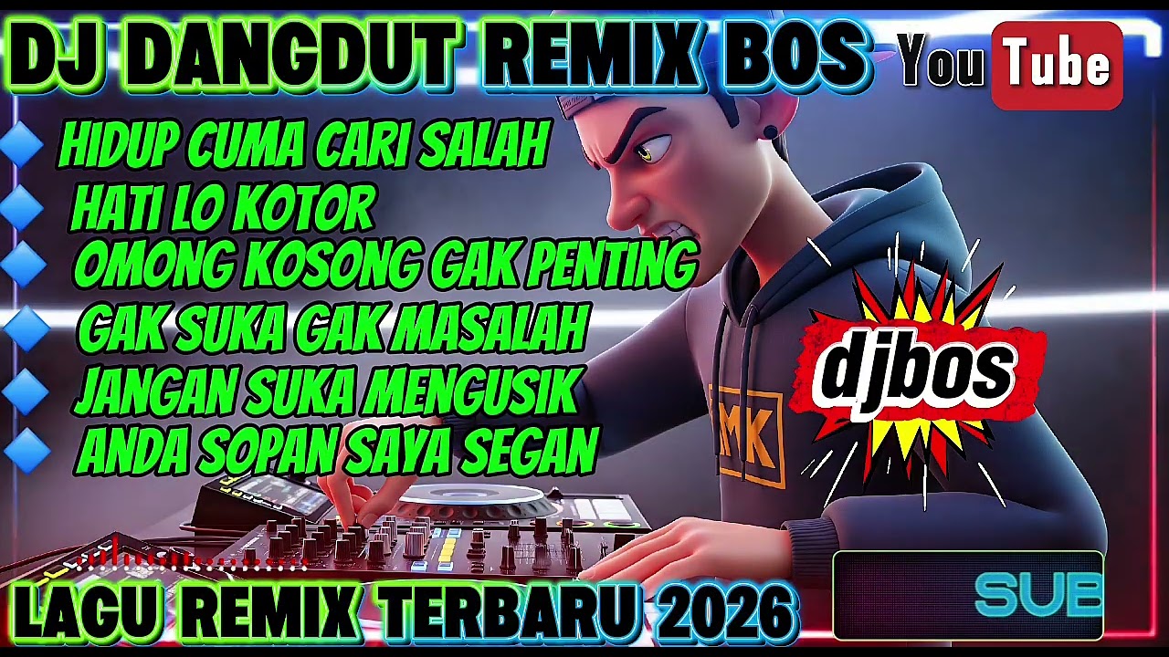 🔴DJ DANGDUT REMIX BOS🔥🎧HIDUP LO CUMA CARI MASALAH🎧#djindonesia2025 