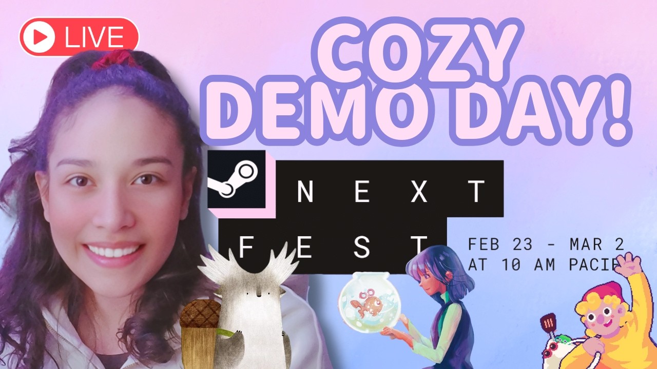 Cozy Demo Day! | Steam Next Fest 2026 | Livestream