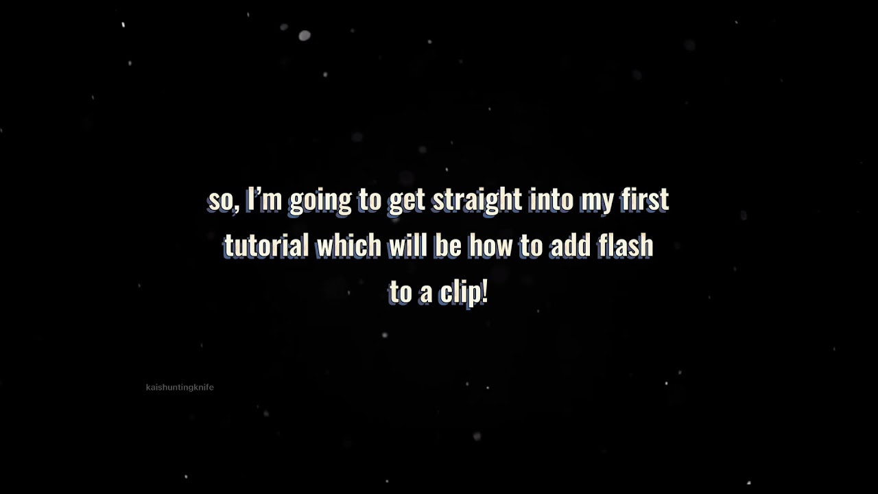 CAPCUT FLASH TUTORIAL! editing tutorials pt.1