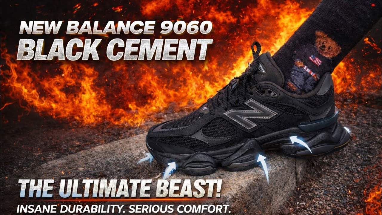 NEW BALANCE 9060 TRIPLE BLACK CEMENT 🔥 The Ultimate Luxury Sneaker? (On Feet Review)