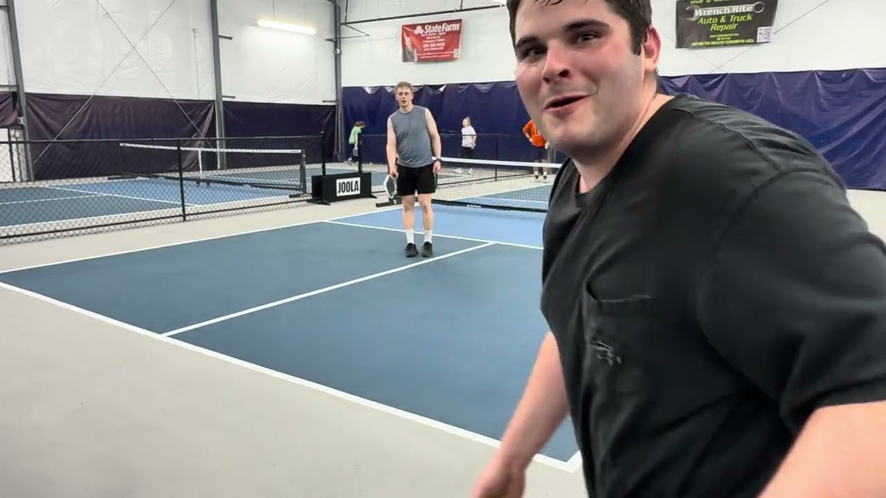 Josh/Mike vs Tyler/Chris at Camp Pickleball
