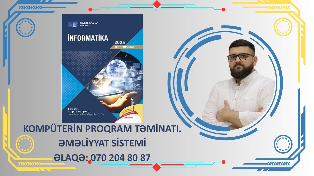 DİM İNFORMATİKA 2025. YENİ TEST TOPLU İZAHLARI. KOMPÜTERİN PROQRAM TƏMİNATI. ƏMƏLİYYAT SİSTEMİ.