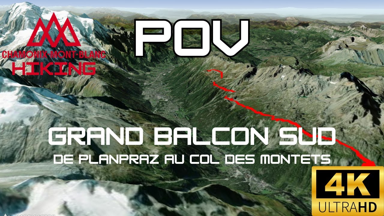 Grand Balcon Sud - Planpraz to Col des Montets | Chamonix Mont Blanc Hiking POV 4K