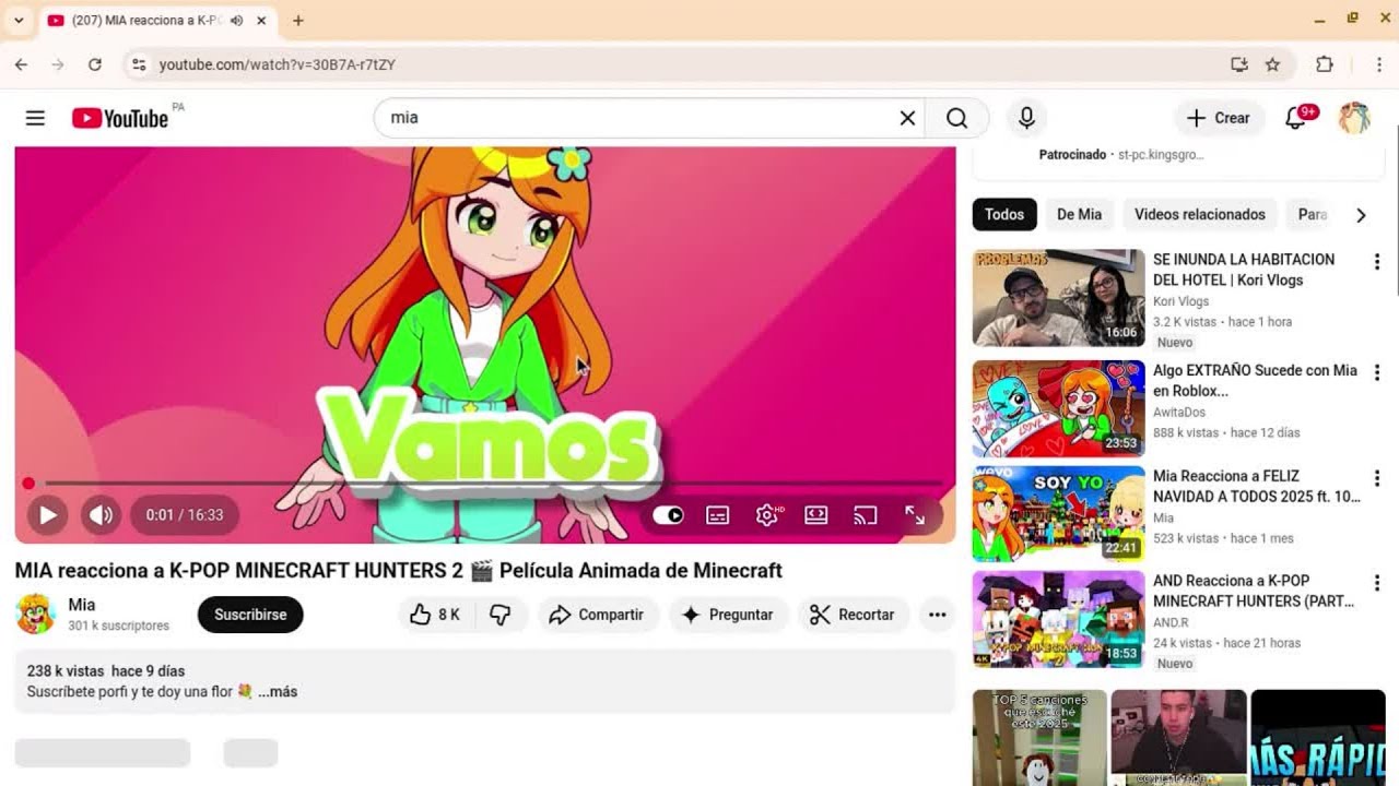 reaccionando a UN video de mia