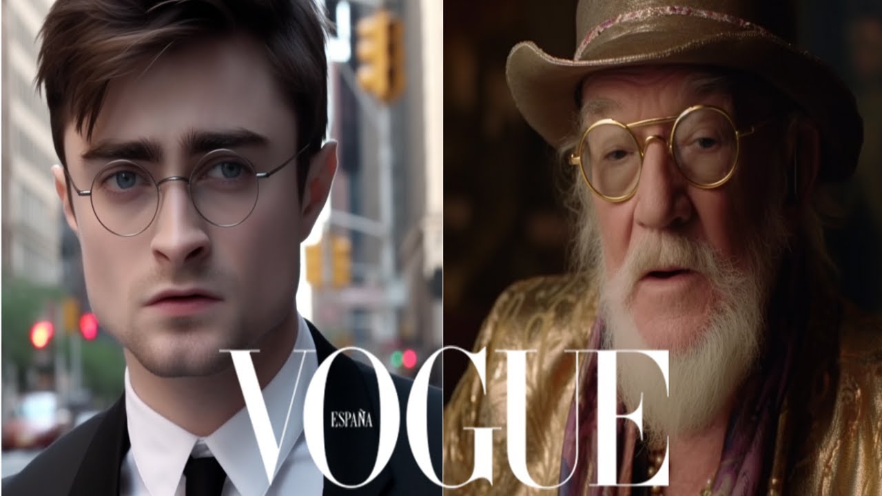 Harry Potter by Vogue. AI Genetared