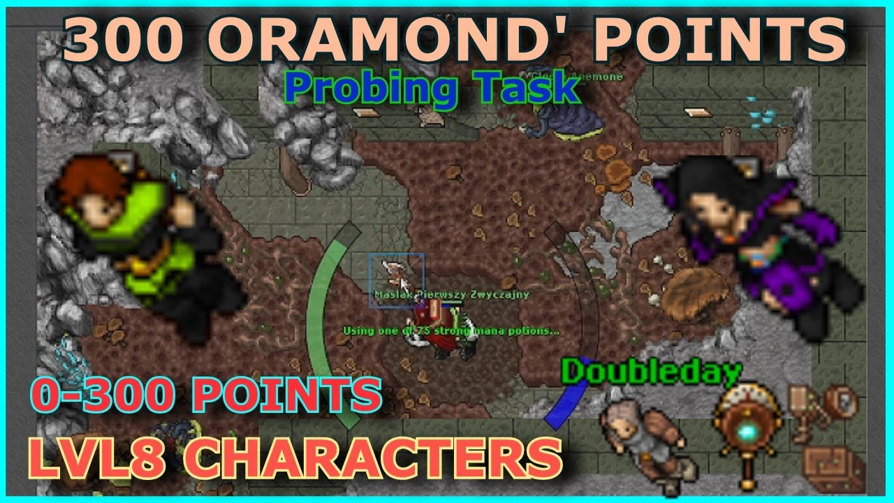 [Oramond QUEST] Robimy 300 Punkt&oacute;w i dostęp na Gloth Bandity postaciami LVL8 / Probing Task - TIBIA