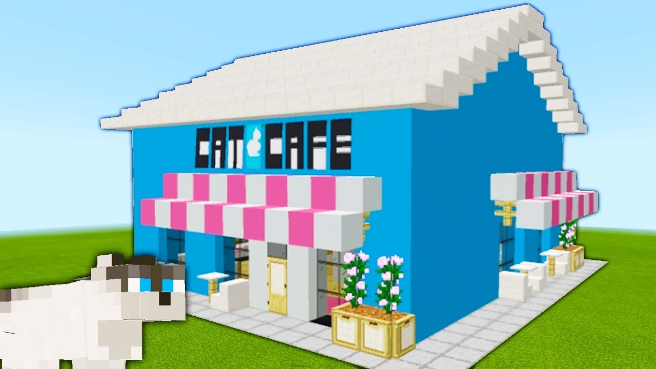 Minecraft Tutorial: How To Make A Cat Cafe 